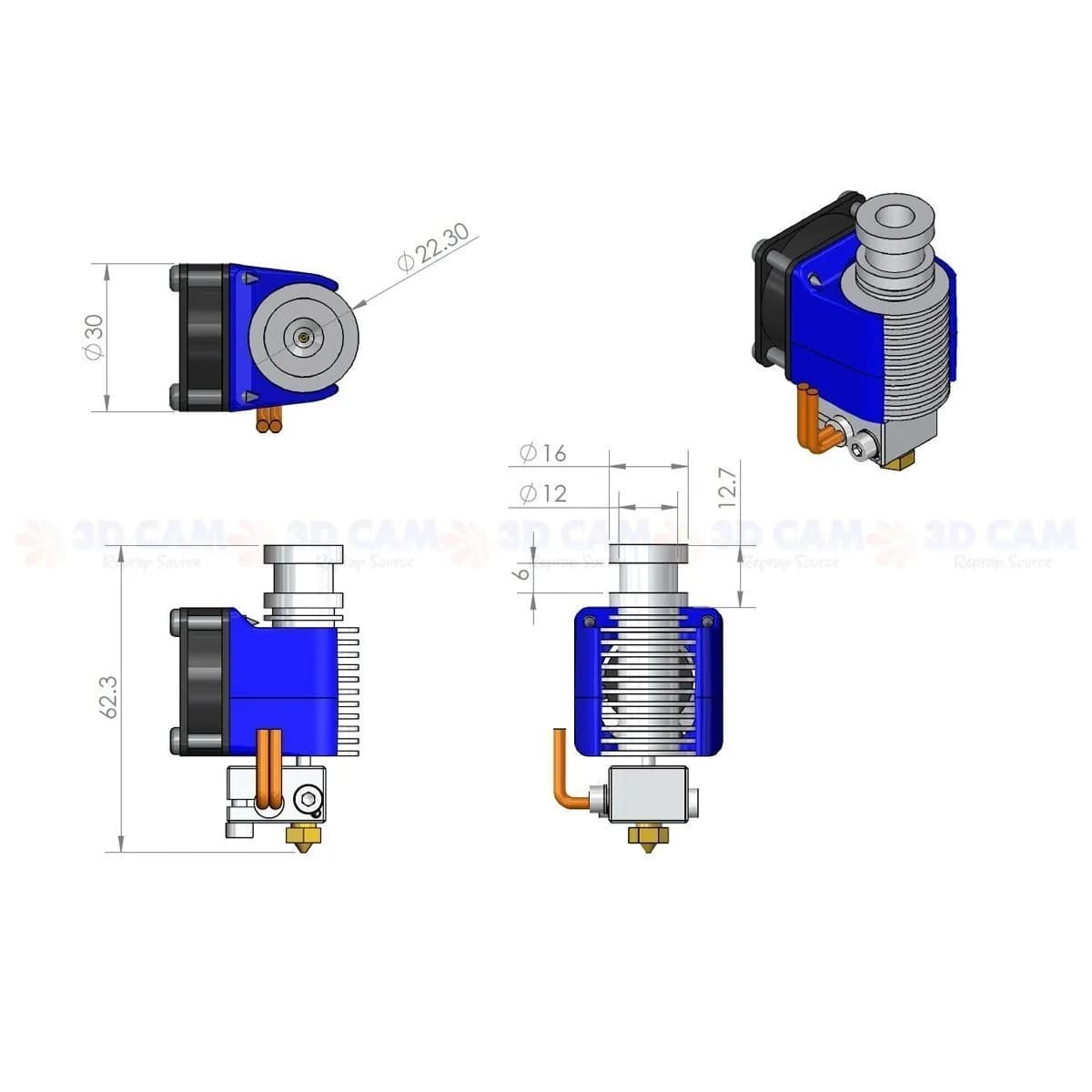 1.75mm Direct Extruder Full Kit - Gallery Image 5