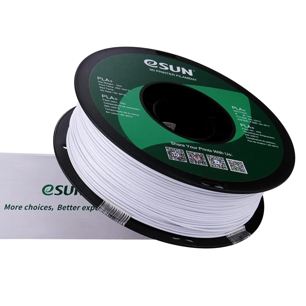 eSUN eSilk-PLA-White-1kg/spool - Gallery Image 2