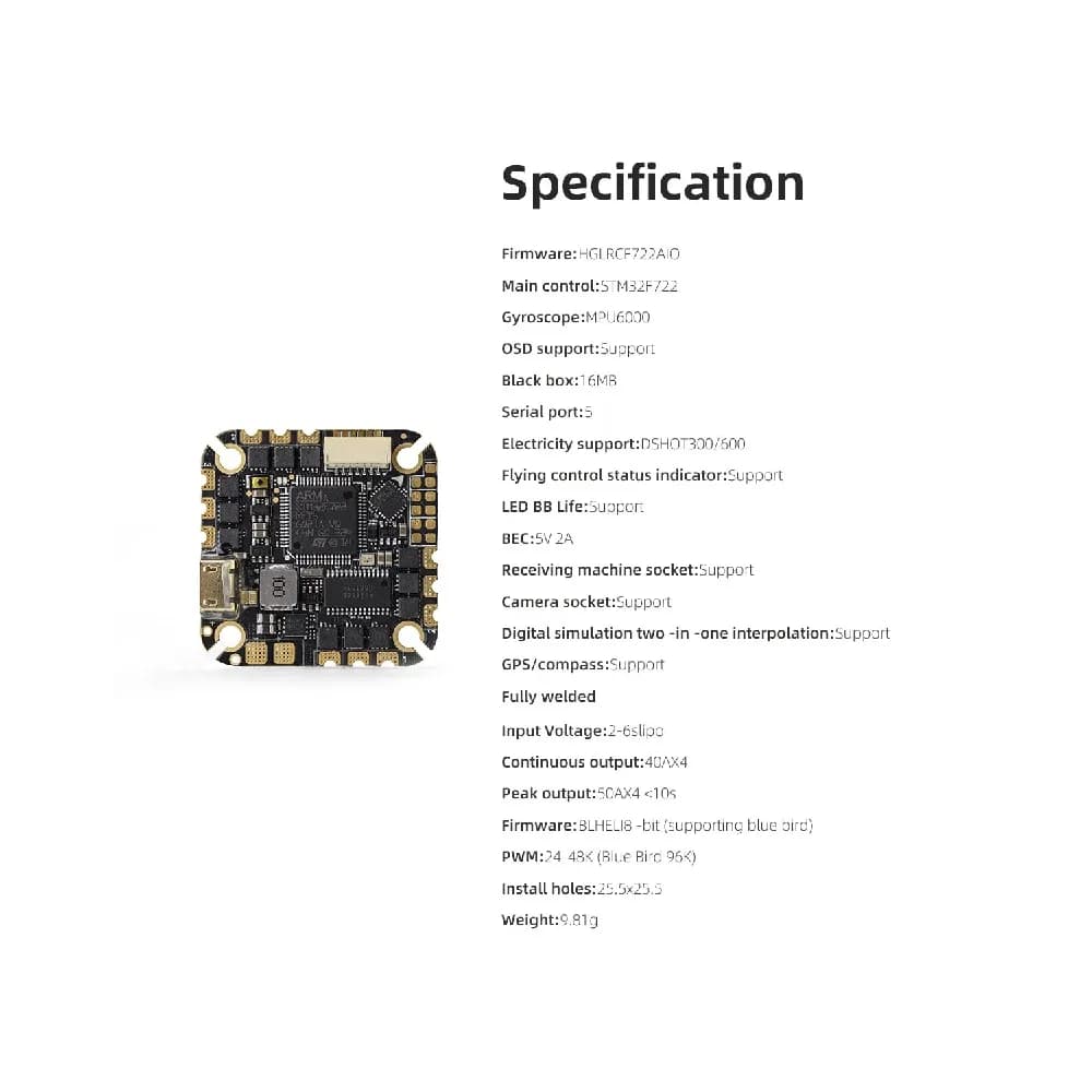 HGLRC SPECTER 40A 4-6s AIO - Gallery Image 2