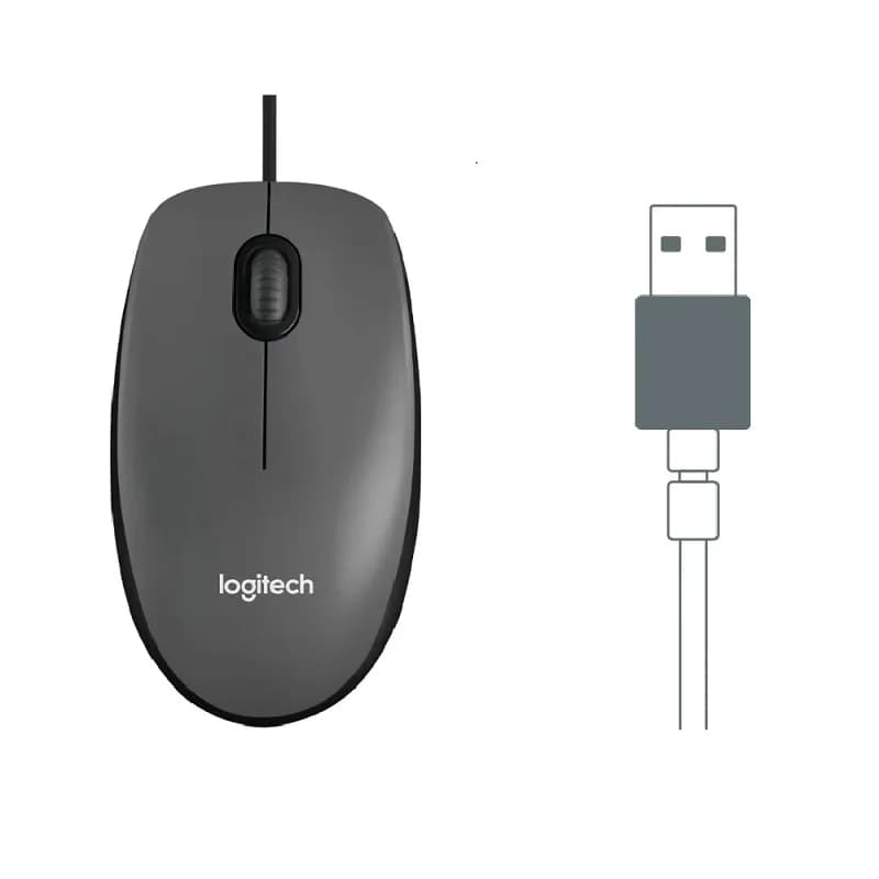 Logitech M100r CORDED USB MOUSE - Gallery Image 1