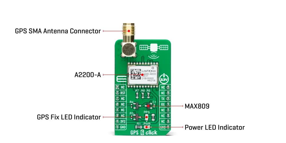 Mikroe GPS 6 Click Board - Gallery Image 2
