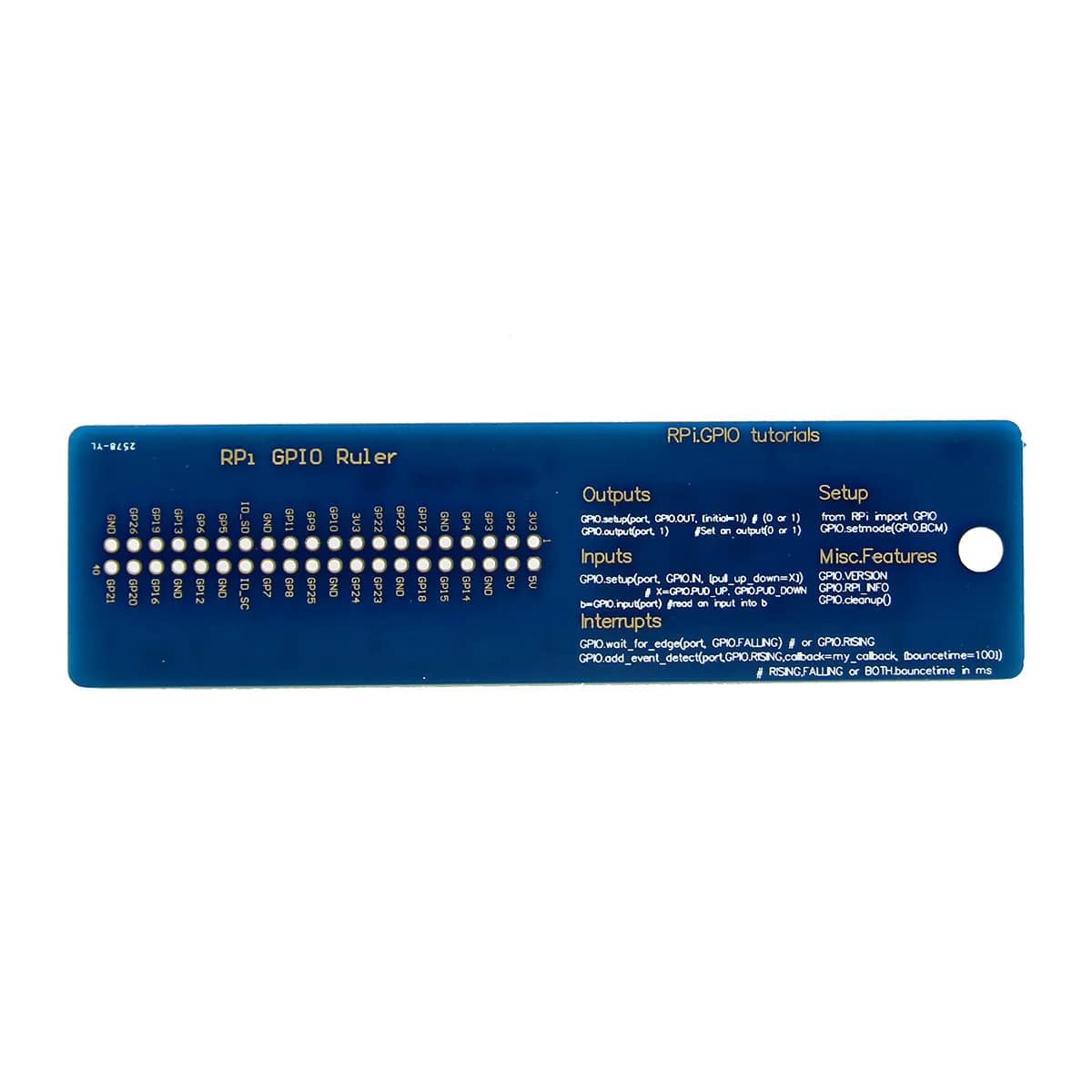 Raspberry Pi 3B/2B/B+ GPIO Ruler V2 - Gallery Image 2