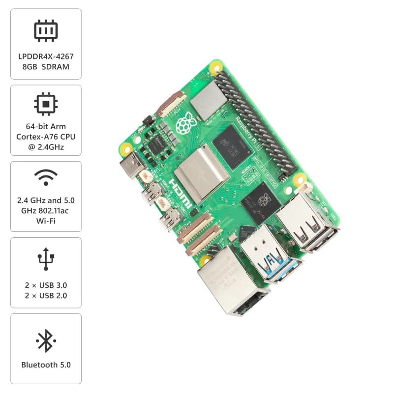 Raspberry Pi 5 Model 8GB - Gallery Image 8