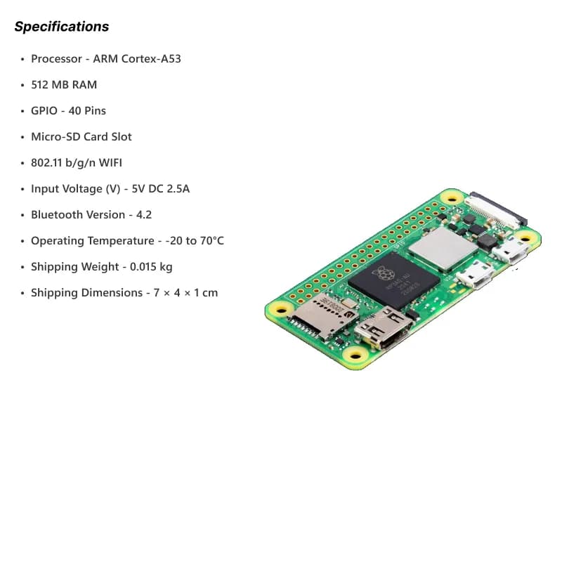 Raspberry Pi Zero 2 W - Gallery Image 2