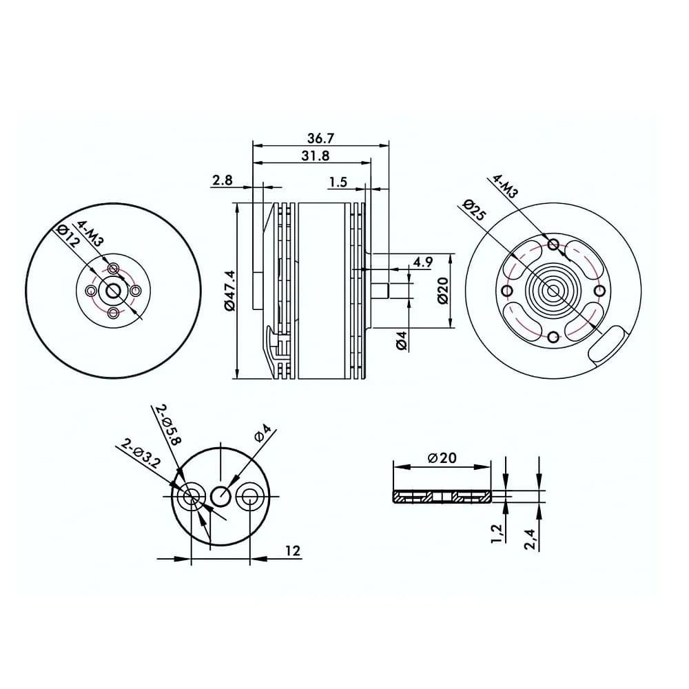 T motor MN4110 300 KV - Gallery Image 4