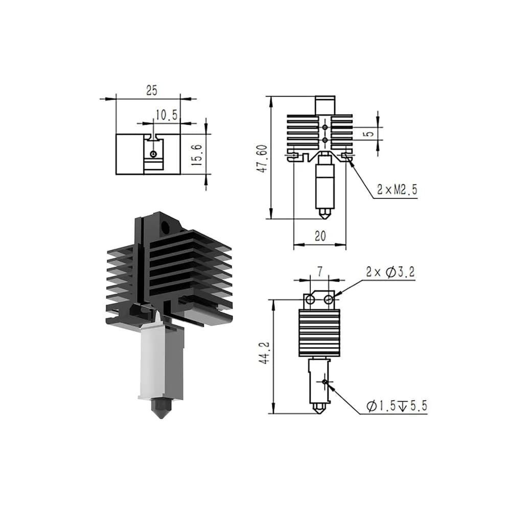 X1/P1 Series Hotend for Bambu Lab - Gallery Image 1