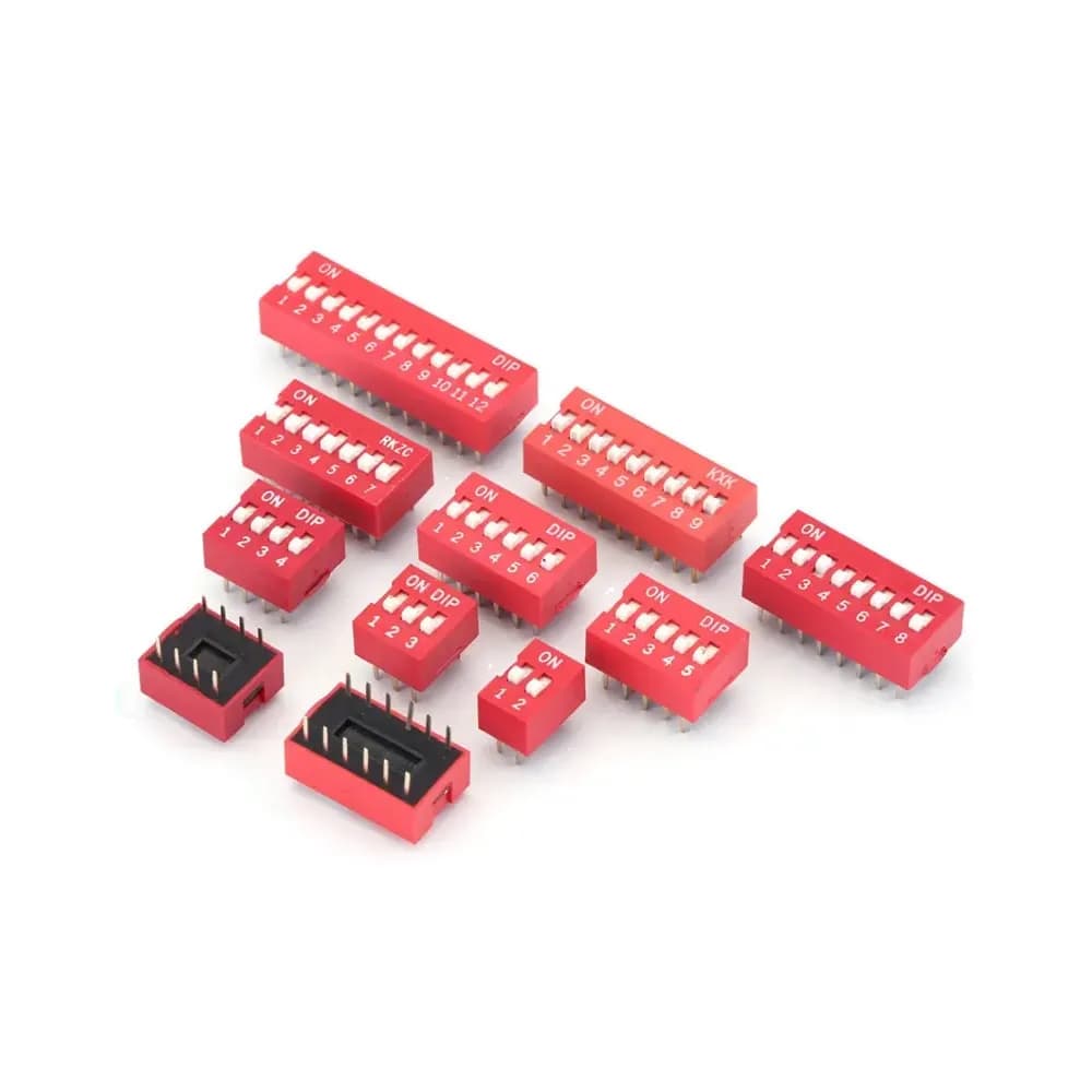 12-Pin Flat Dial switch 2.54mm - Gallery Image 1