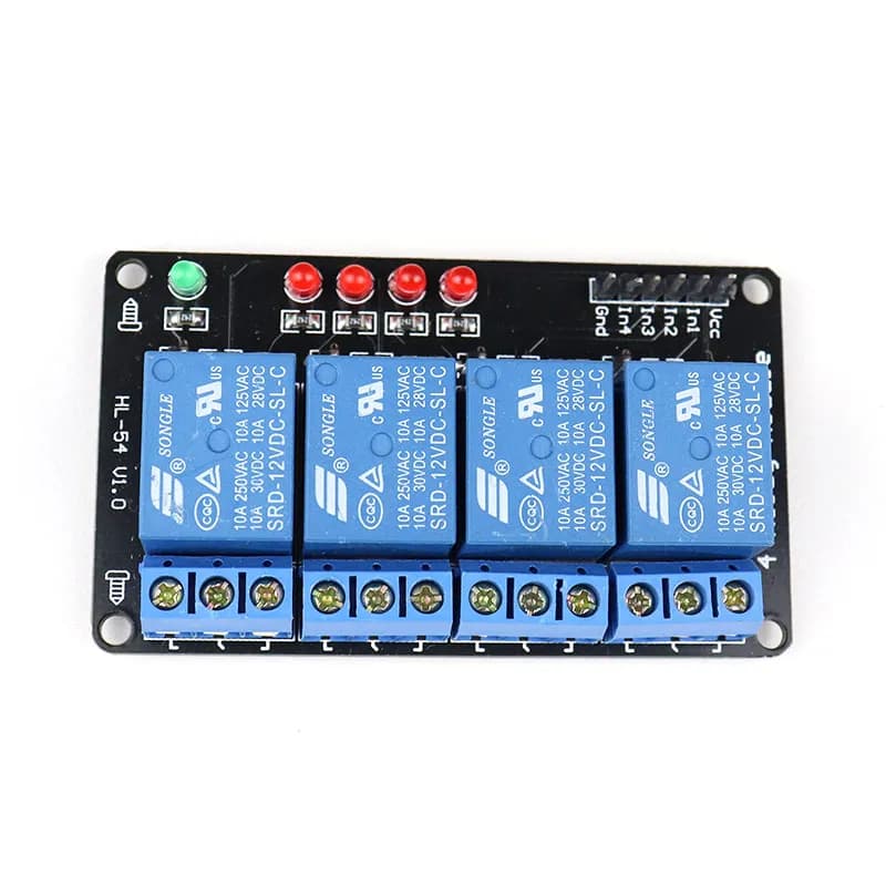 12V 4 Channel Relay Module - Gallery Image 1