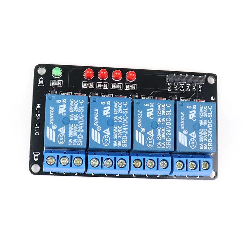 24V 4 Channel Relay Module - Gallery Image 1