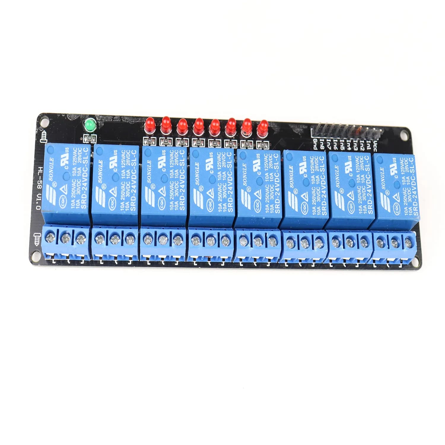 24V 8 Channel Relay Module - Gallery Image 1