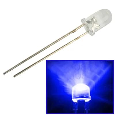 3mm Blue DIP LED (Pack of 50) - Gallery Image 1