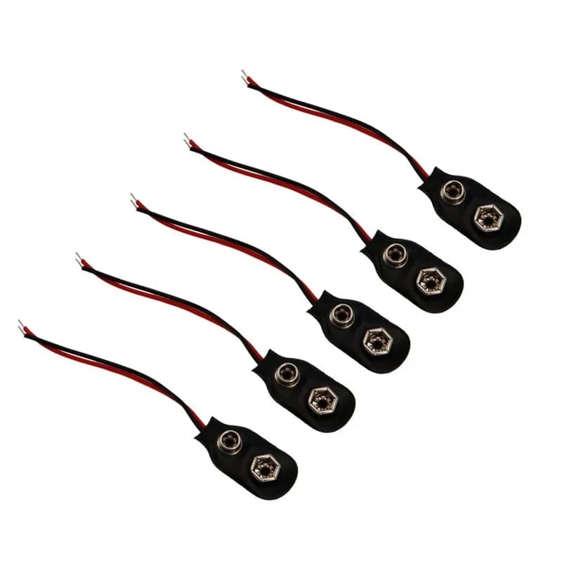 9V 10cm Battery Connector – 5pcs - Gallery Image 6