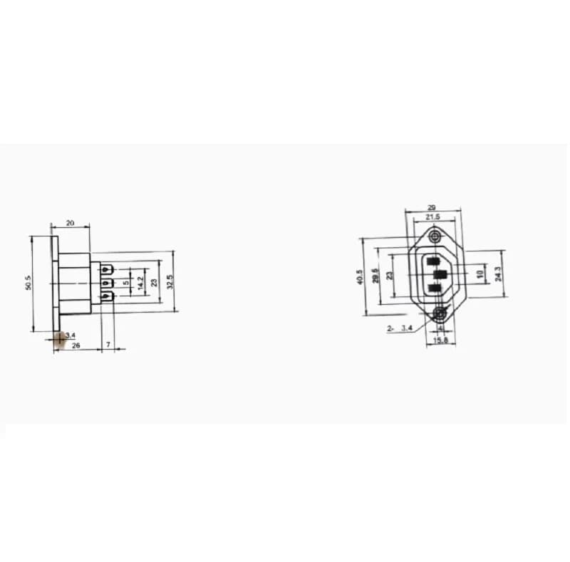 AC POWER SOCKET-AC-01 - Gallery Image 1