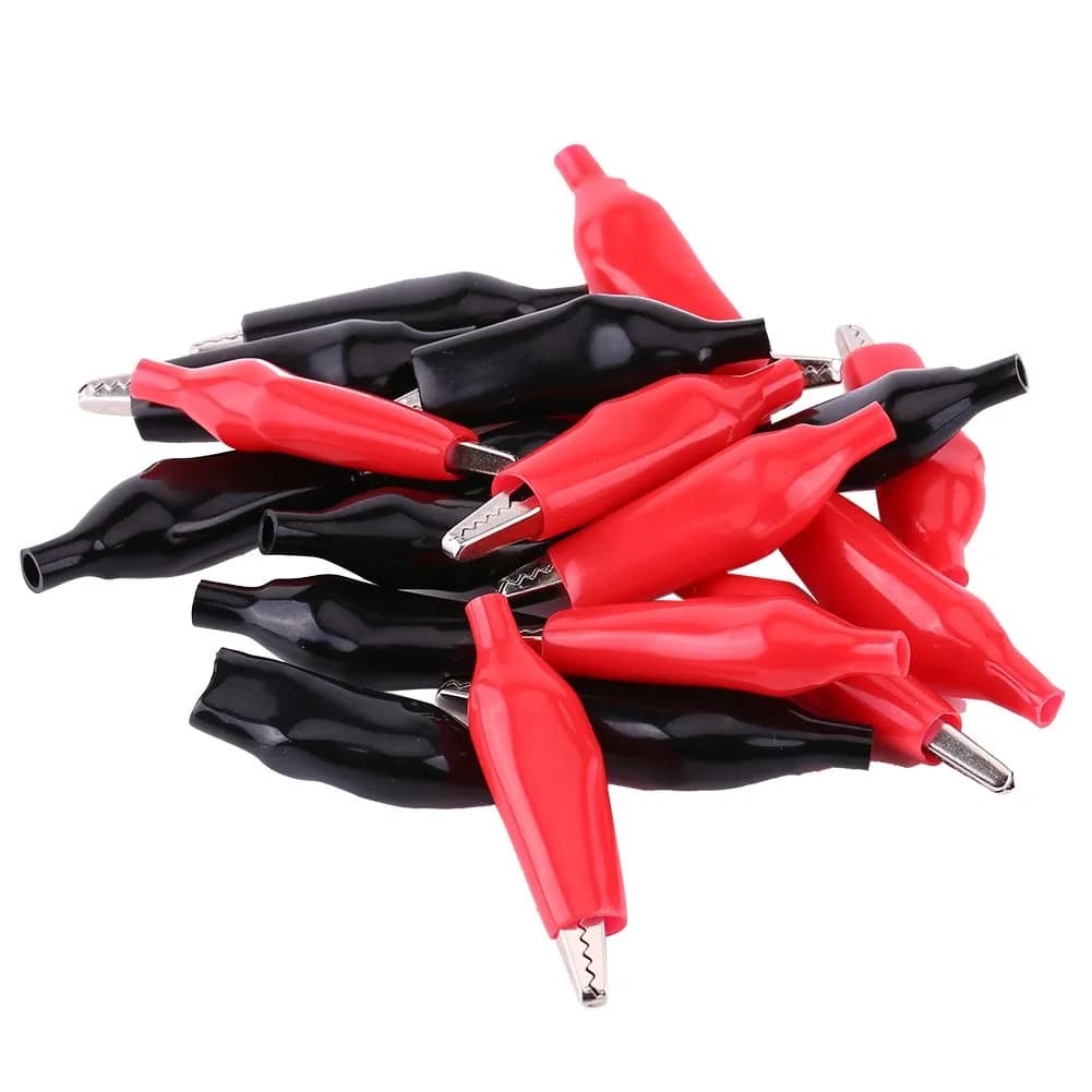 Alligator (Crocodile) Clip (6Pcs)- Red - Gallery Image 3