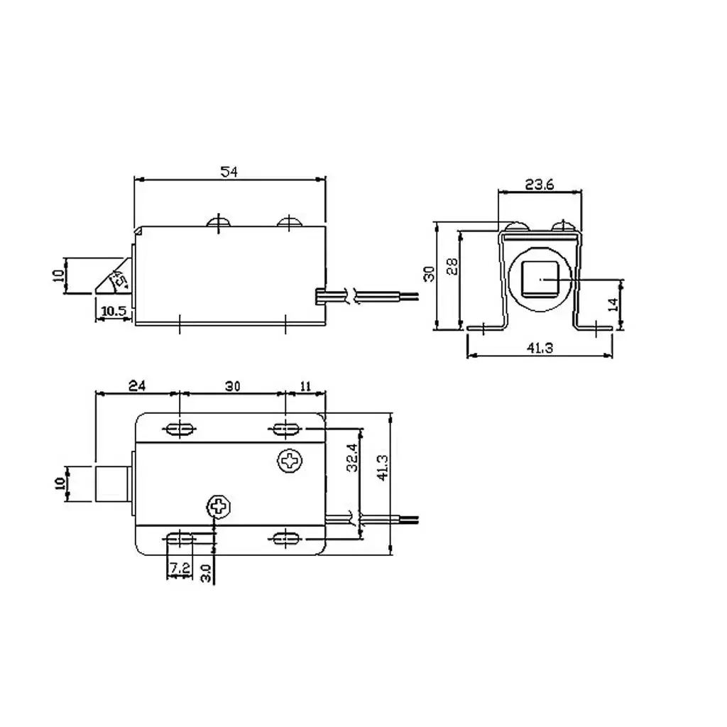 DC 24V Solenoid Cabinet Door Lock - Gallery Image 2
