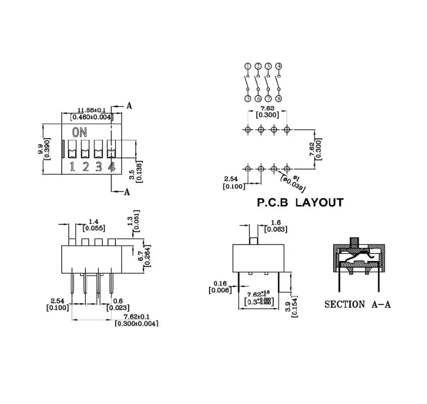 DIP Switch-HC-31 - Gallery Image 1