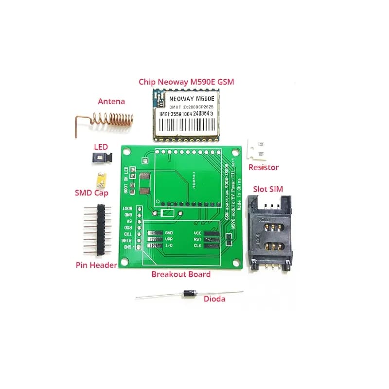 DIY GSM/GPRS M590E Module Kit - Gallery Image 1