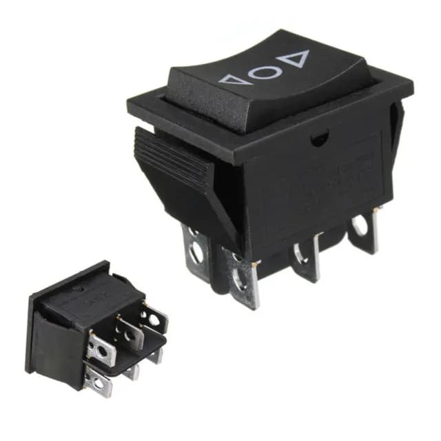 DPDT Rocker Momentary Switch-2pcs - Gallery Image 1