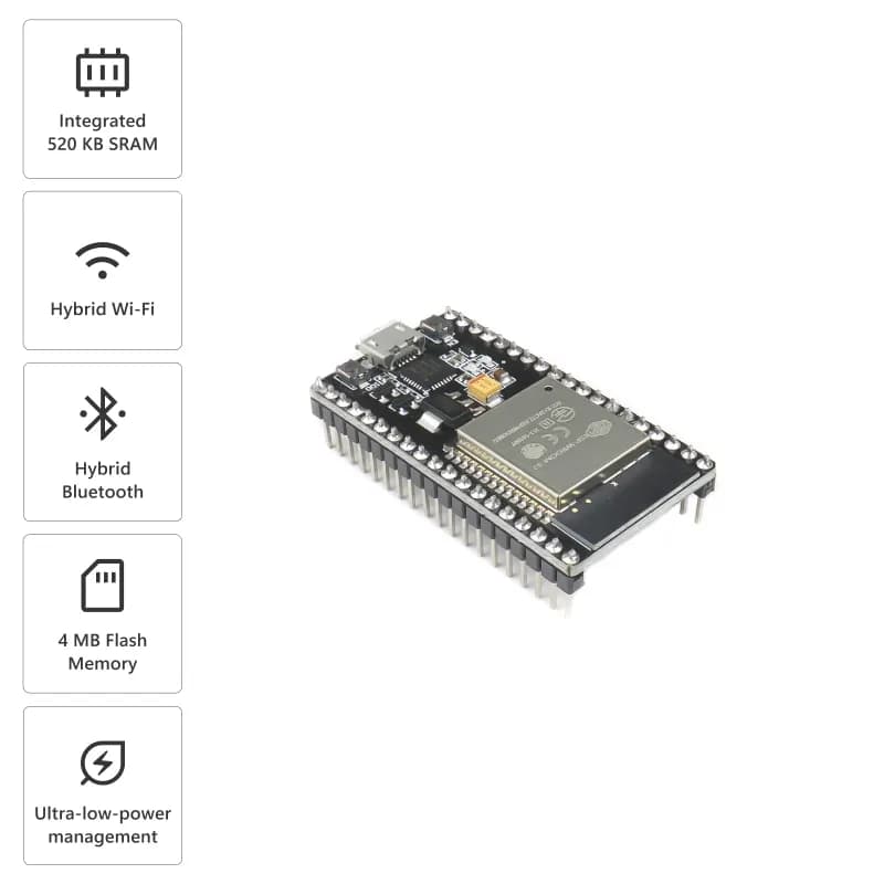 ESP WROOM 32 MCU Module Version: 1.1 - Gallery Image 3