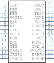 Ft232Rl Ssop-28 Usb Interface IC - Gallery Image 4