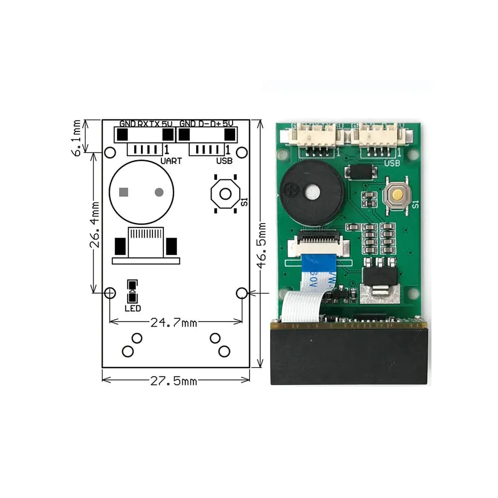 GROW-GM67 Barcode scanner - Gallery Image 3