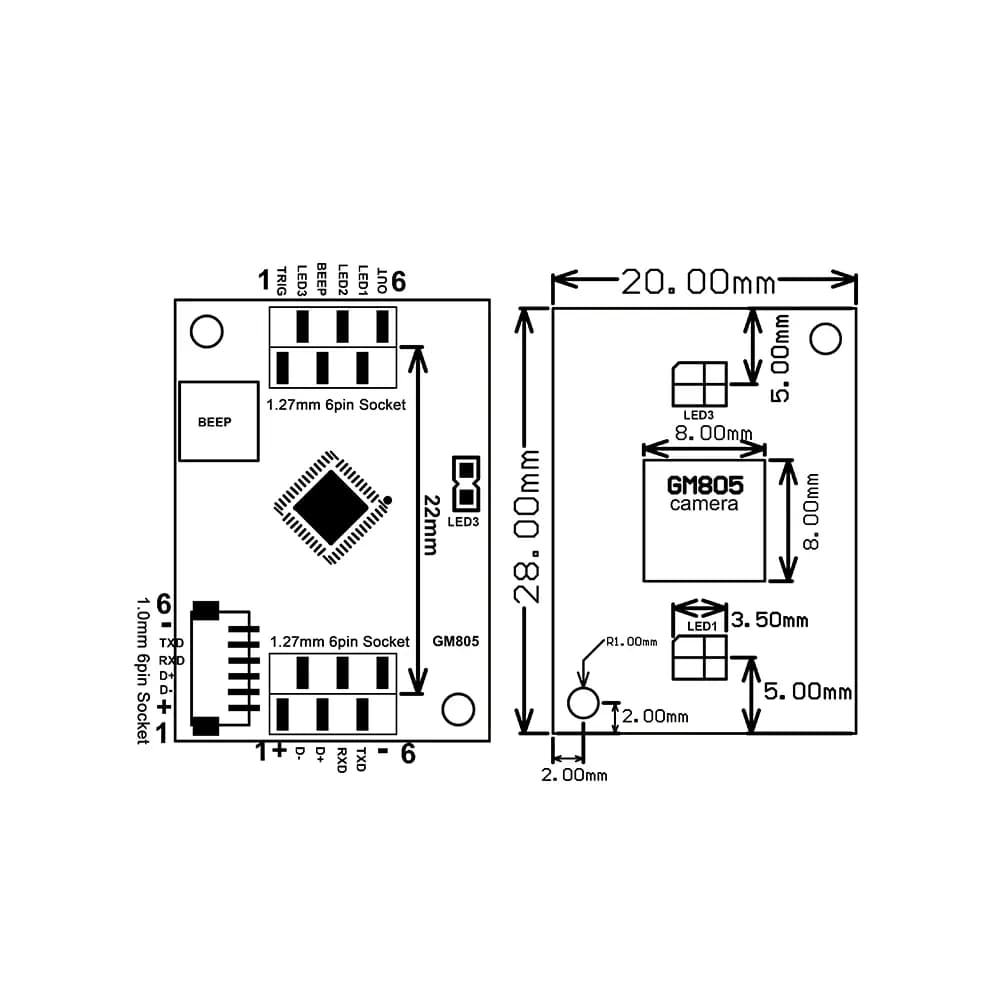 GROW-GM805-L Barcode scanner - Gallery Image 2