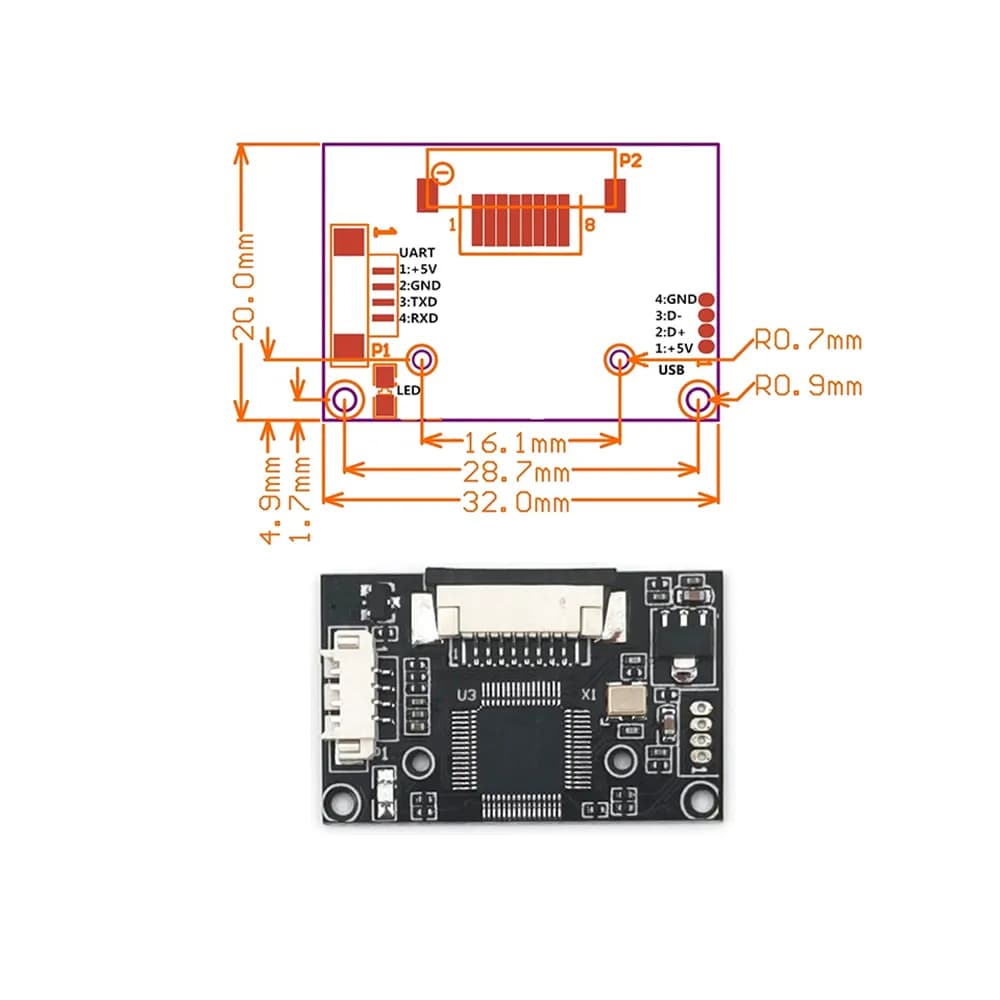 GROW-R303 Fingerprint Module - Gallery Image 2
