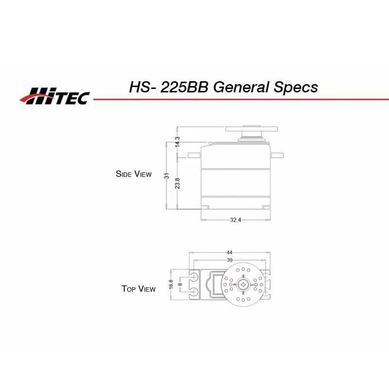 HiTec HS-225BB Mighty Mini Servo - Gallery Image 1