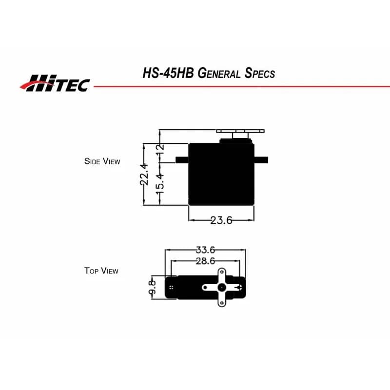 Hitec HS-45HB AGTT Feather Servo - Gallery Image 1