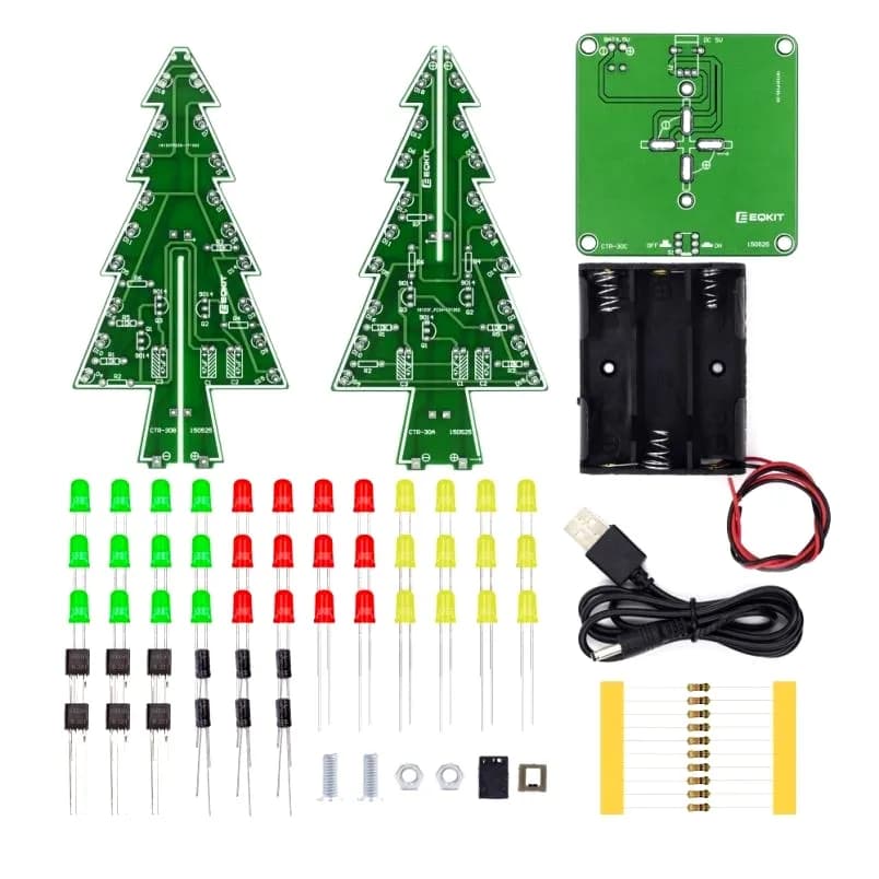 LED 3D Christmas Tree- DIY Kit - Gallery Image 5