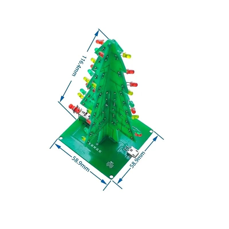 LED 3D Christmas Tree- DIY Kit - Gallery Image 4
