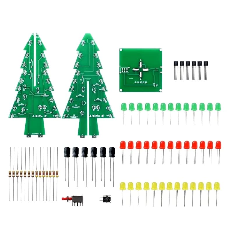 LED 3D Christmas Tree- DIY Kit - Gallery Image 1