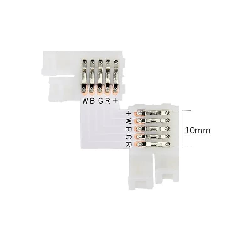 LED Connector 5pin 10mm (Pack of 2) - Gallery Image 1