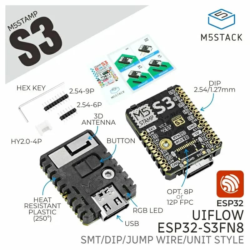 M5Stack M5Stamp ESP32S3 Module - Gallery Image 4