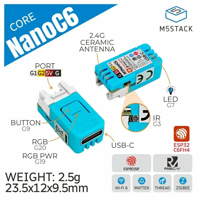 M5Stack NanoC6 Dev Kit - Gallery Image 5
