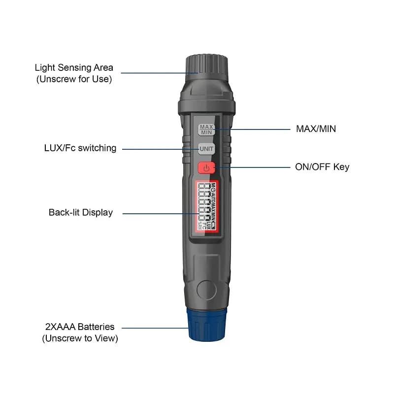 Metravi PLX-1400 Pocket Lux Meter - Gallery Image 2