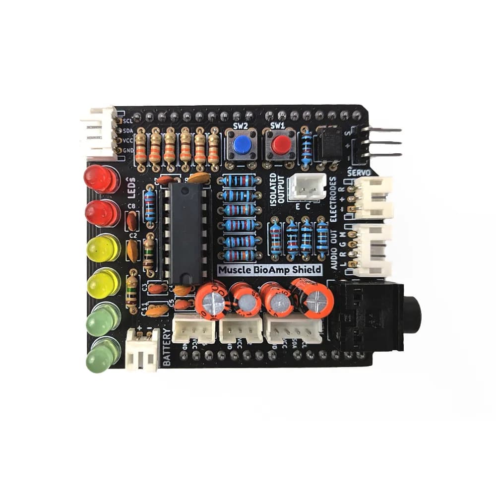 Muscle BioAmp Shield v0.3 (Assembled) - Gallery Image 1