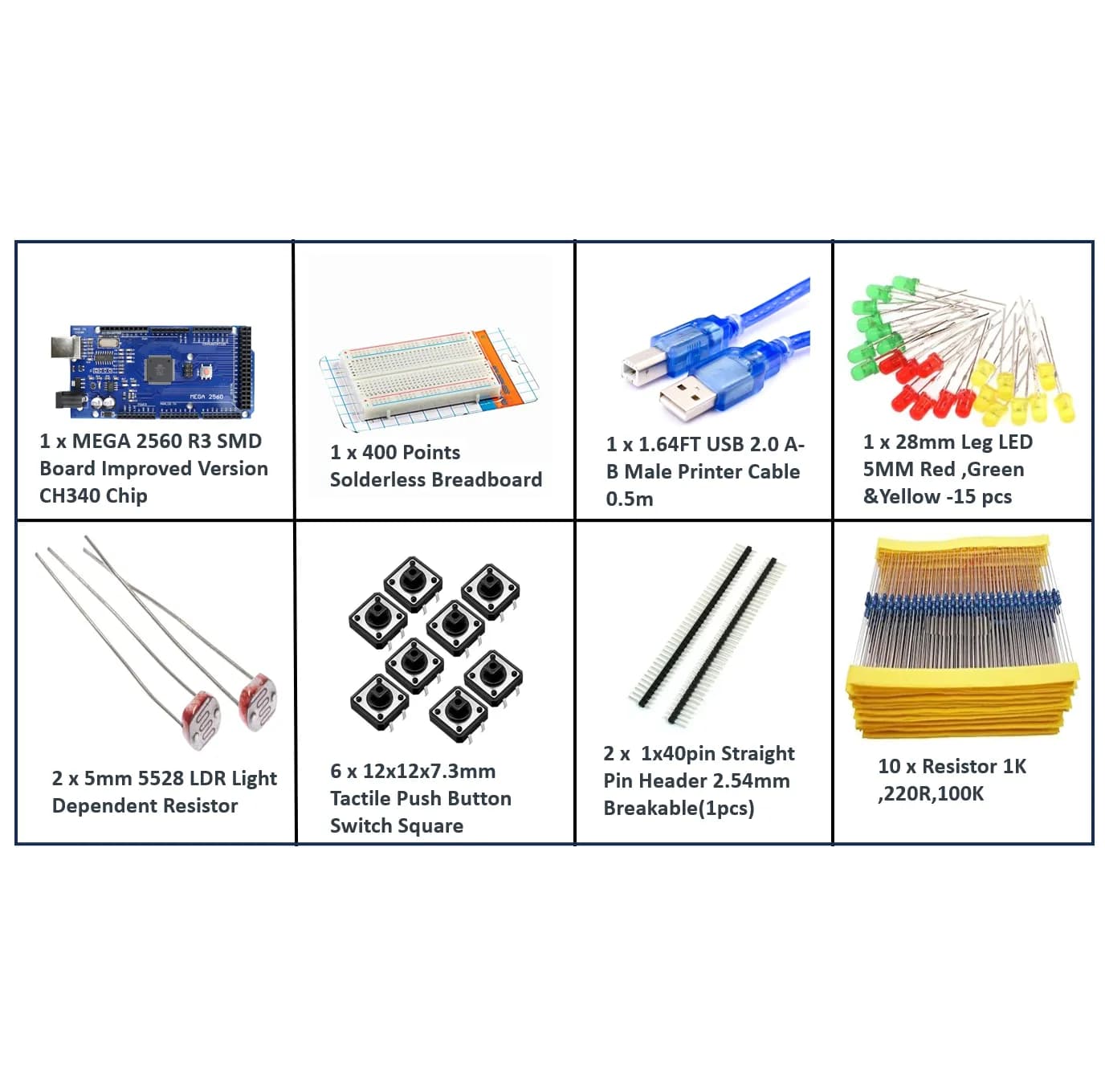 ORANGE Basic Kit For Arduino Mega - Gallery Image 1