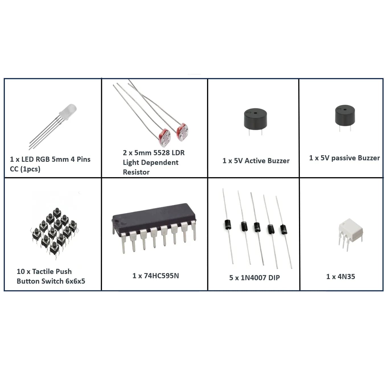 ORANGE Electronic Component Kit - Gallery Image 2