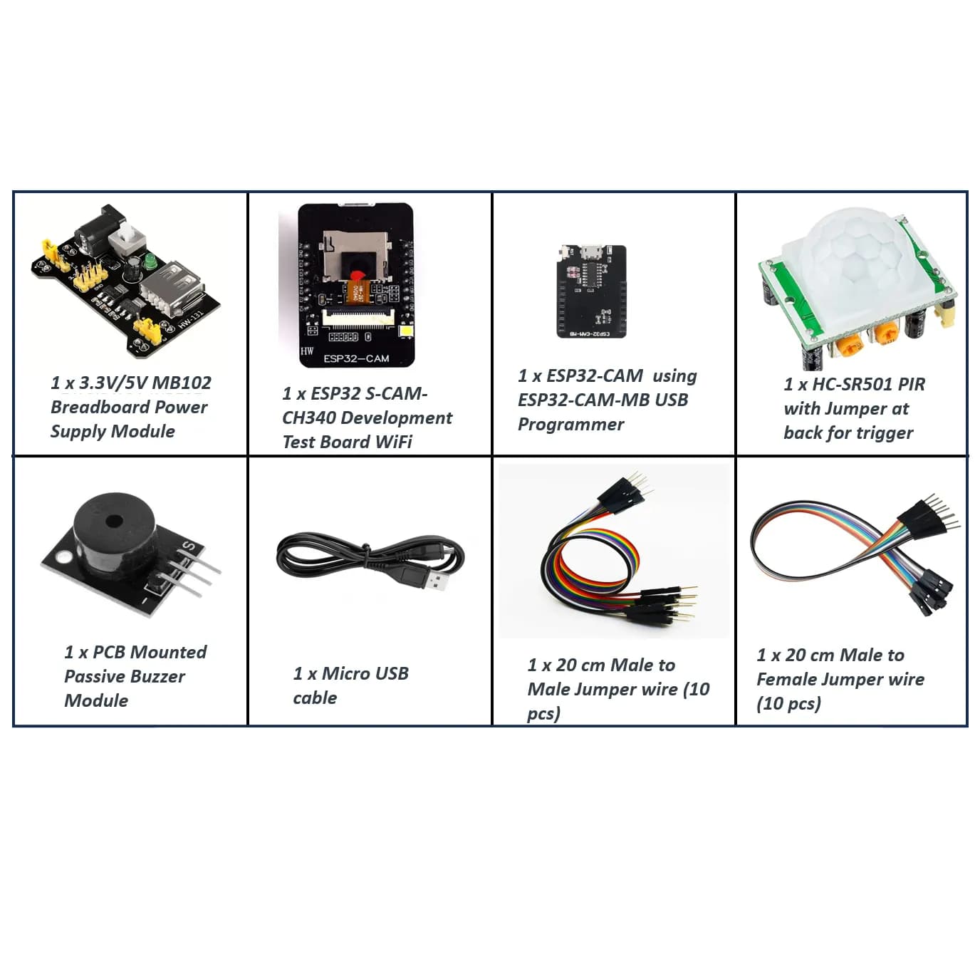 Orange ESP-32 Cam IoT Starter Kit - Gallery Image 1