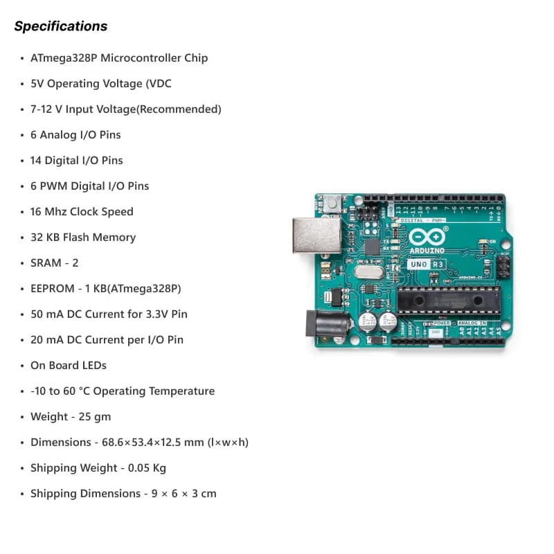 Original Arduino Uno Rev3 A000066 - Gallery Image 2