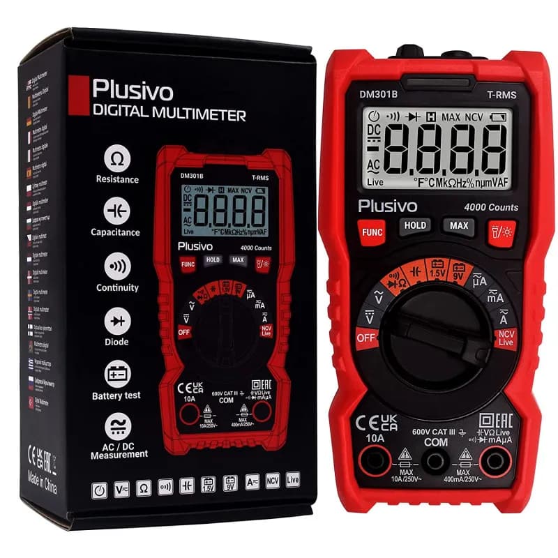 Plusivo Digital Multimeter DM301B - Gallery Image 1