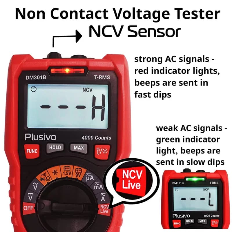Plusivo Digital Multimeter DM301B - Gallery Image 4