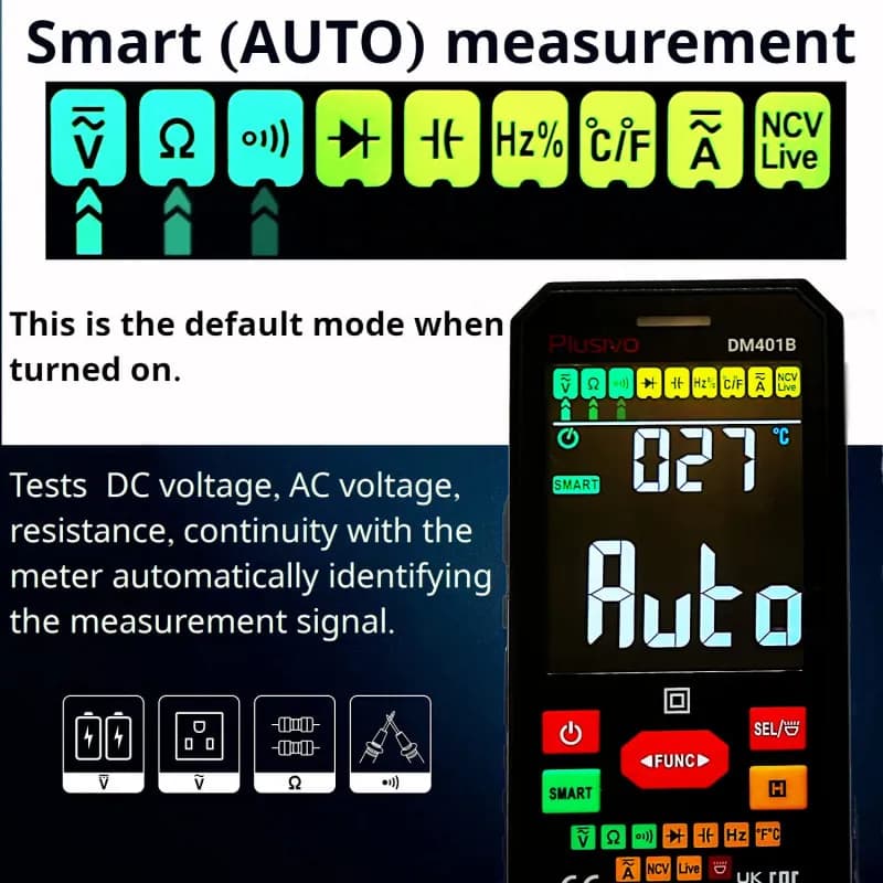 Plusivo Digital Multimeter DM401B - Gallery Image 4