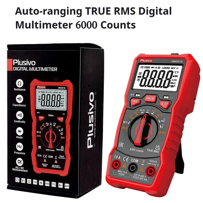 Plusivo Digital Multimeter DM501D - Gallery Image 7