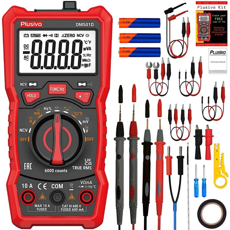 Plusivo Digital Multimeter DM501D - Gallery Image 5