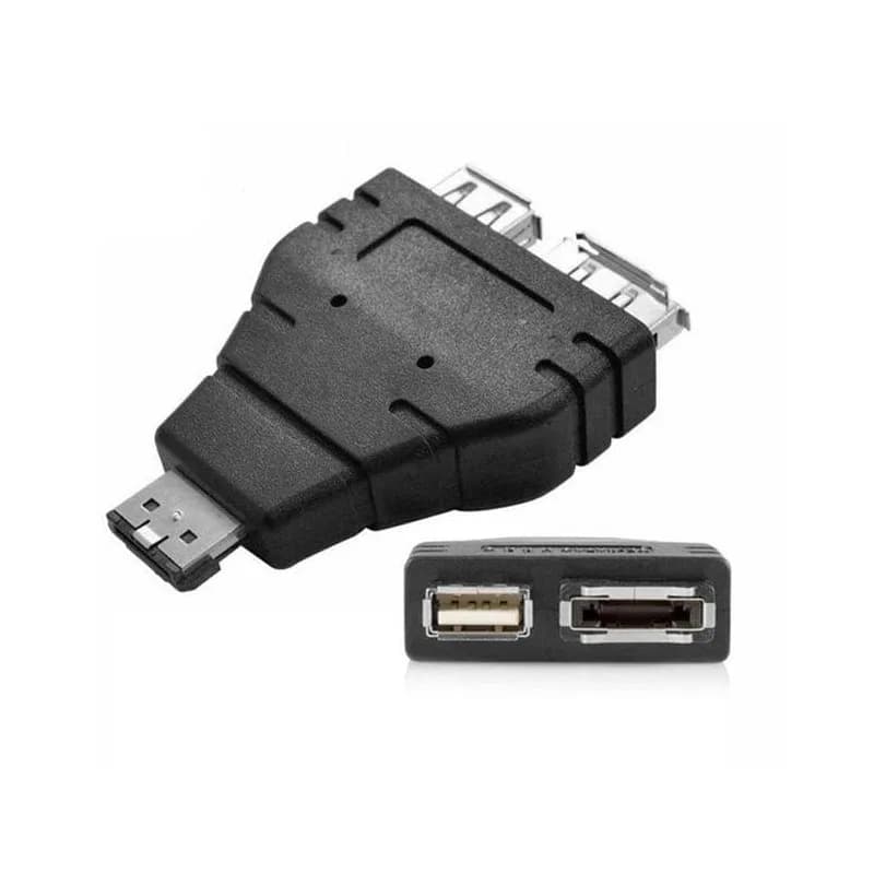 Power Esata to Esata+Usb Adapter - Gallery Image 1