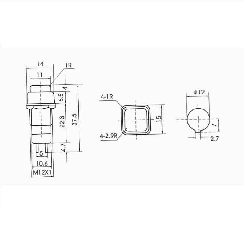 Push Switch-PS-14 - Gallery Image 1