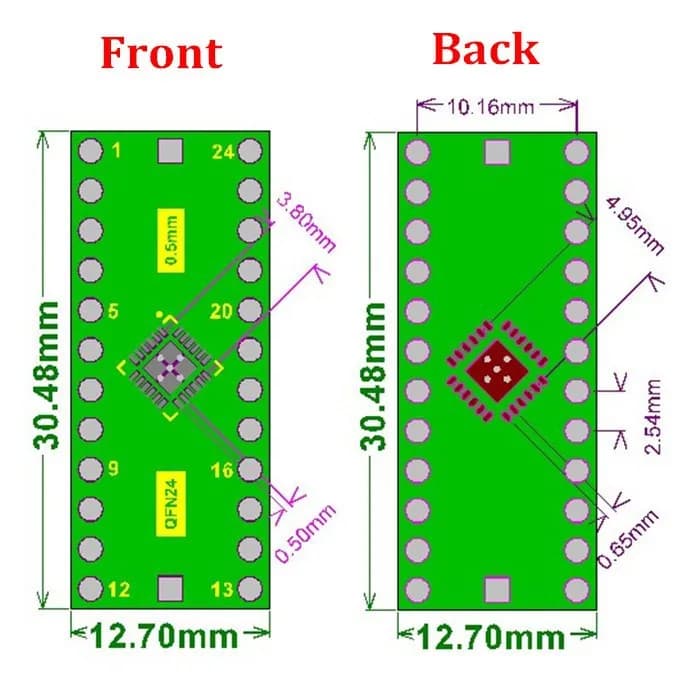 QFN24 TO DIP Adapter - Gallery Image 2
