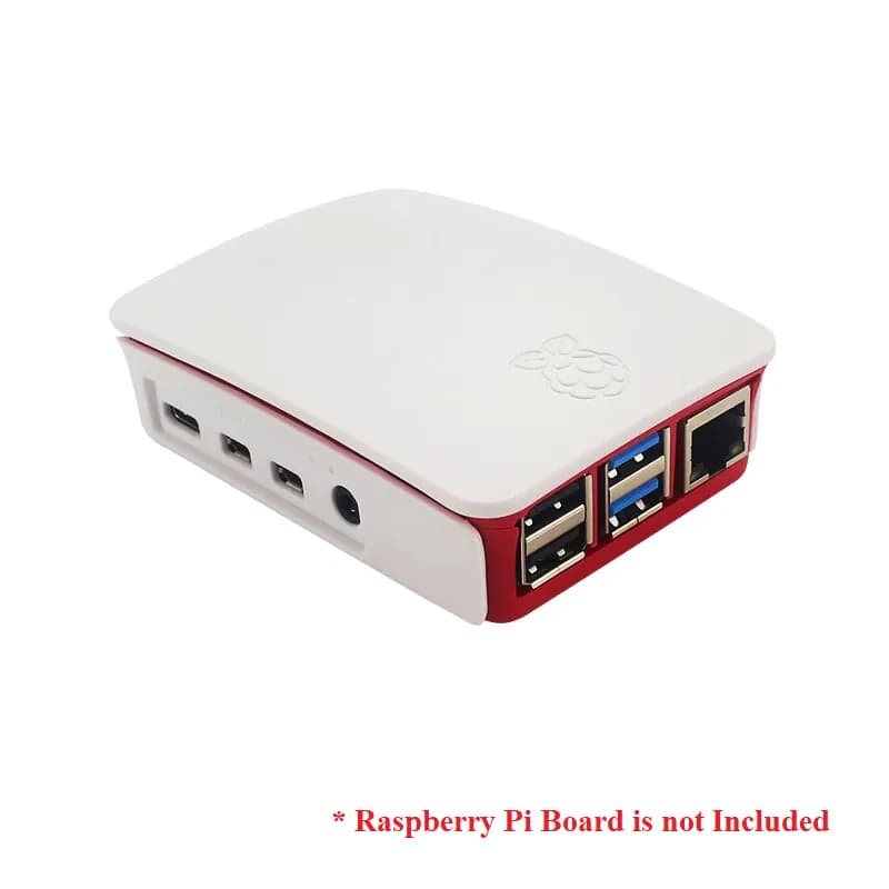 Raspberry Pi 4 Case-Red-White - Gallery Image 3